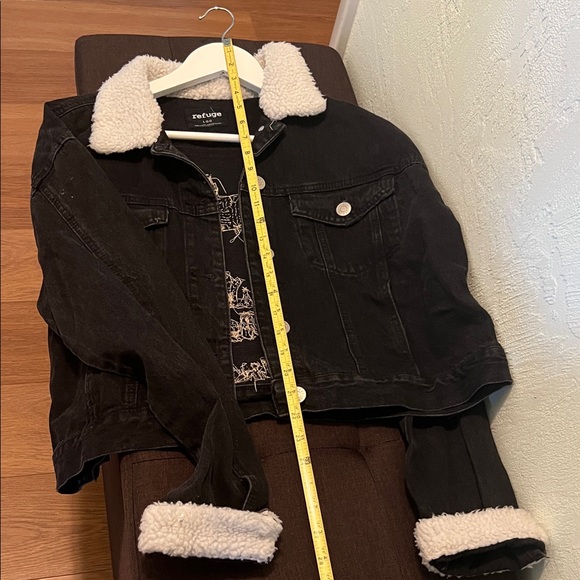 #1382** Black thick Jean Jacket Horse Design by Julie Lee Nersinger Art - Picture 4 of 7